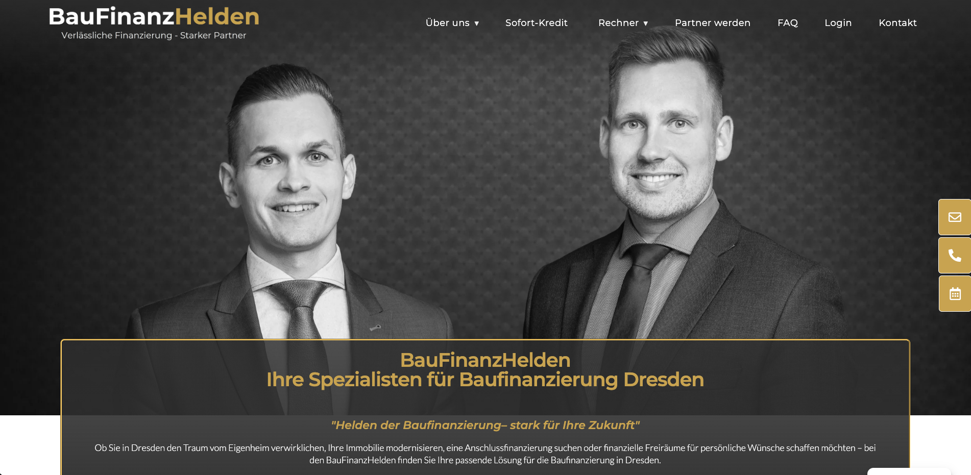 Vorschau der Website von Baufinanzhelden